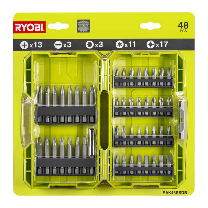 Ryobi RAK48SSD Estuche de 48 puntas para atornillar Ryobi RAK48SSD Estuche de 48 puntas para atornillar